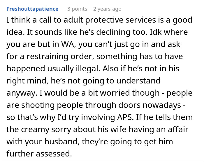 Couple Confronted On Walk As Elderly Neighbor Claims Guy Is Having An Affair With His Wife