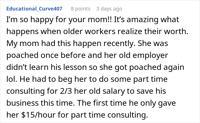 “My Mom’s Old Boss Is Having An Absolute Meltdown Because She Quit, And The Reason Is Just Golden”