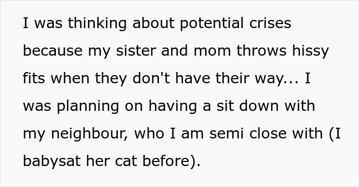 Pregnant Sis Demands Cat Be Removed During Visit, Older Sis Refuses, Parents Secretly Intervene