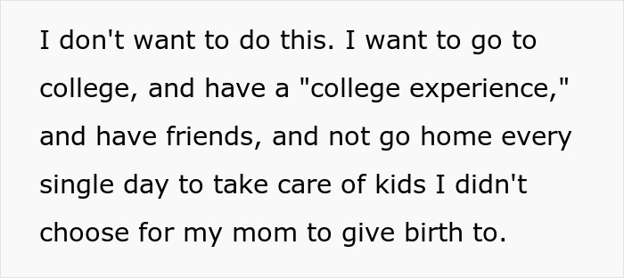 Sparks Fly After 18YO Tells Single Mom He’s Sick Of Raising 5 Siblings And Wants To Go To College