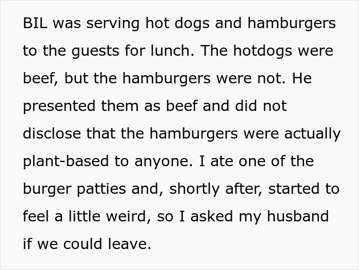 “They Weren’t Real Burgers”: Woman Goes Into Anaphylactic Shock After BIL Lies About The Food