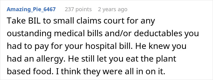 “They Weren’t Real Burgers”: Woman Goes Into Anaphylactic Shock After BIL Lies About The Food