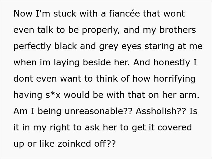 Man Is Honest About How Fiancée’s Tattoo Makes Him Feel, She Expected More Appreciation