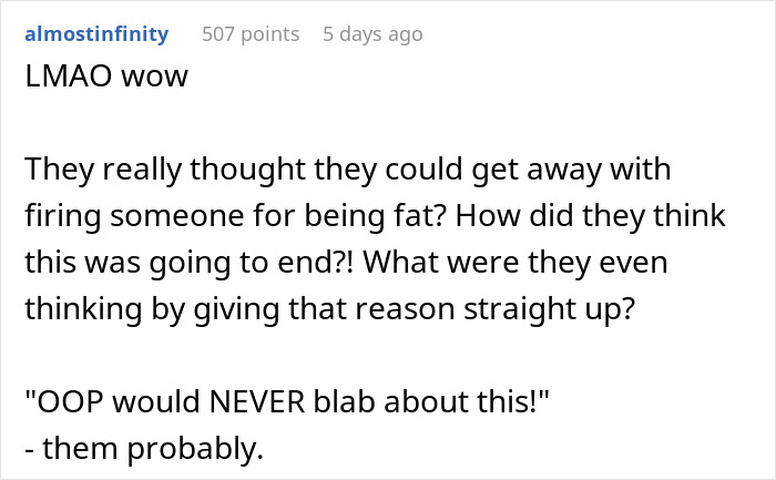 Chauvinist Boss Demands Lady Lose Weight For Client, She&#8217;s Delighted By How Karma Gets Back At Him