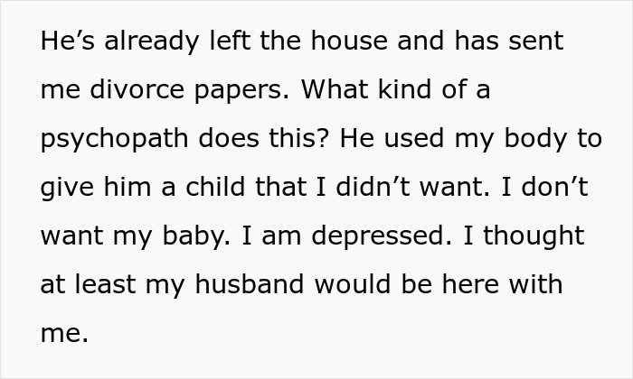 Husband Coerces Wife Into Pregnancy As Punishment For Cheating: &#8220;Ruin The Thing I Valued Most &#8211; My Body&#8221;