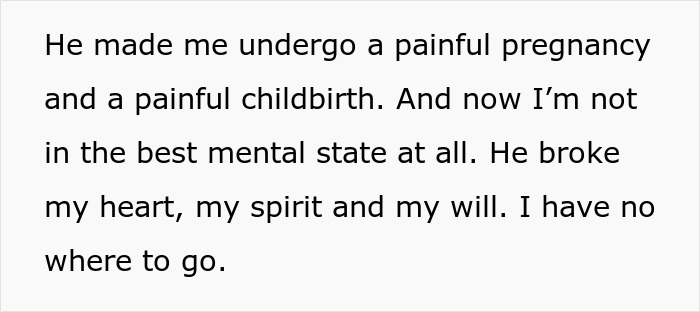 Husband Coerces Wife Into Pregnancy As Punishment For Cheating: &#8220;Ruin The Thing I Valued Most &#8211; My Body&#8221;