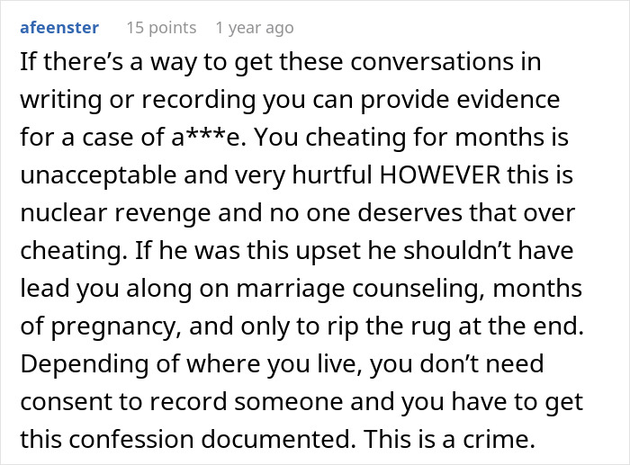 Husband Coerces Wife Into Pregnancy As Punishment For Cheating: &#8220;Ruin The Thing I Valued Most &#8211; My Body&#8221;