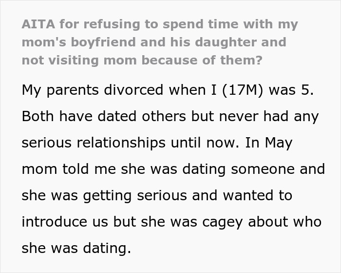 17YO Rejects Mom&#8217;s New Relationship With Nemesis’ Dad, Cuts Contact And Stays Permanently With Dad