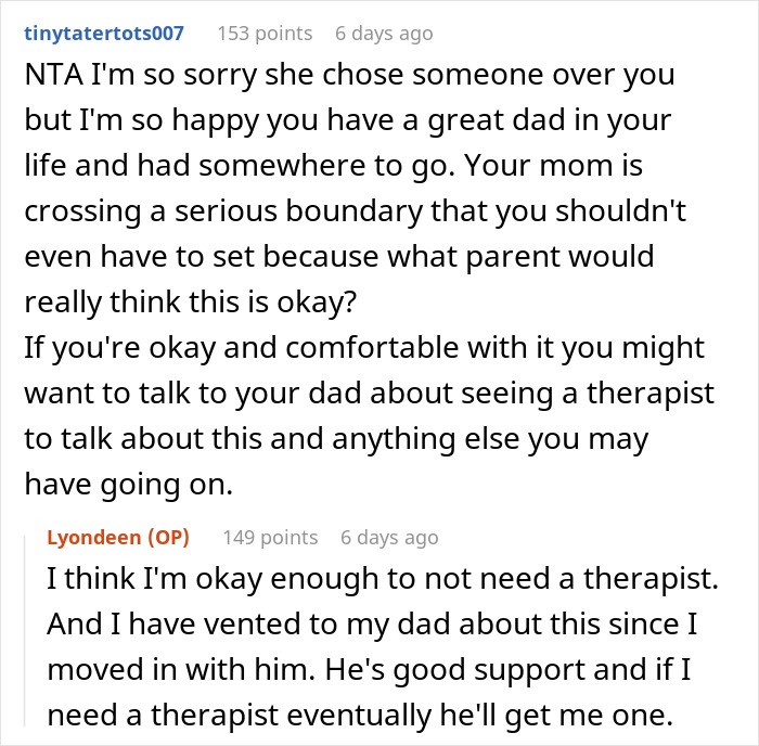 17YO Rejects Mom&#8217;s New Relationship With Nemesis’ Dad, Cuts Contact And Stays Permanently With Dad