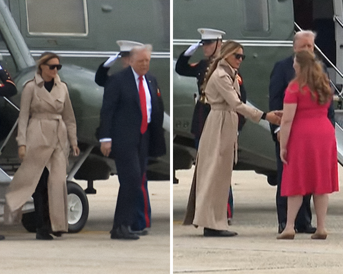 Melania Trump Fuels ‘Body Double’ Conspiracy After Viral Meeting With British Royal Family