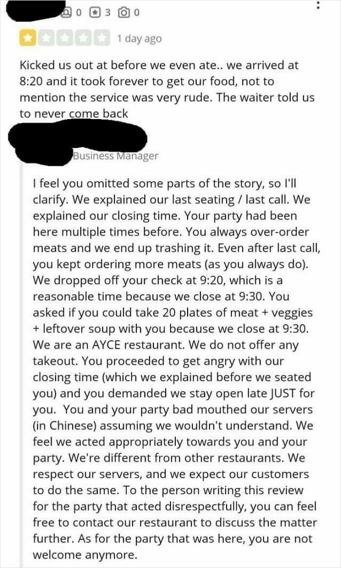 50 Times Customers Tried To Sabotage Businesses With Their Bad Reviews But Got Brutally Shut Down
