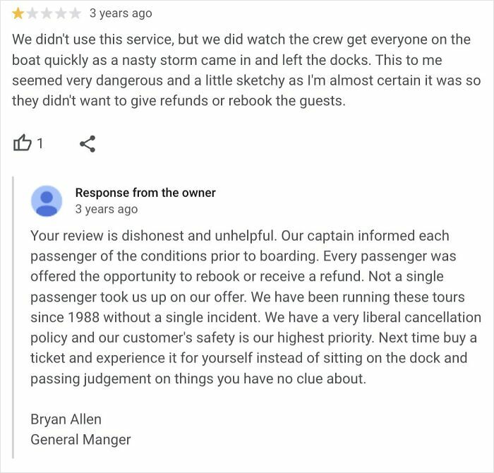 50 Times Customers Tried To Sabotage Businesses With Their Bad Reviews But Got Brutally Shut Down