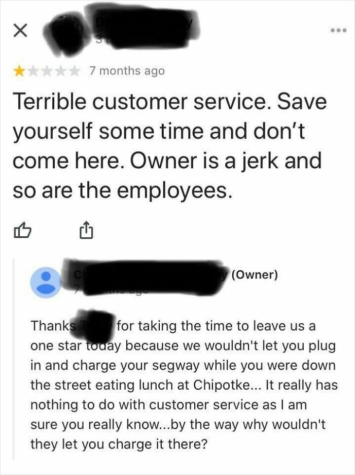 50 Times Customers Tried To Sabotage Businesses With Their Bad Reviews But Got Brutally Shut Down