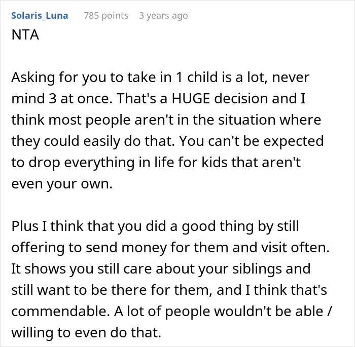 Aunt Explodes After 34YO Refuses To Adopt Orphaned Siblings, Settles On Covering Bills Instead