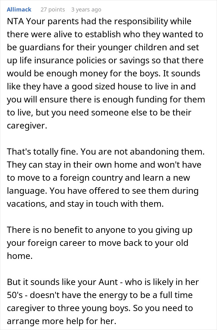 Aunt Explodes After 34YO Refuses To Adopt Orphaned Siblings, Settles On Covering Bills Instead