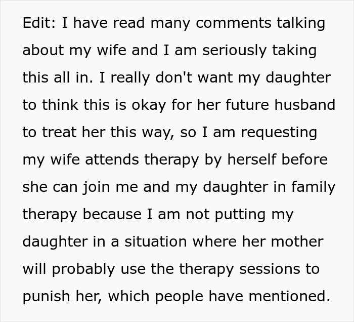 “I Had Enough”: Man Tells Wife It’s Her Own Fault Daughter Won’t Talk To Her