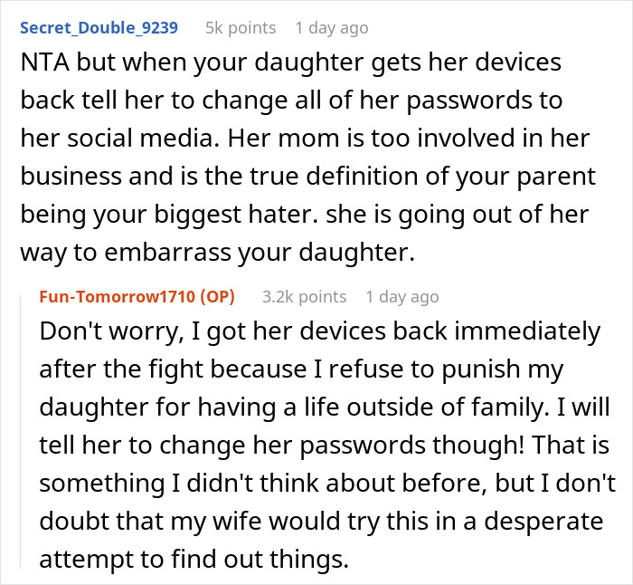 “I Had Enough”: Man Tells Wife It’s Her Own Fault Daughter Won’t Talk To Her