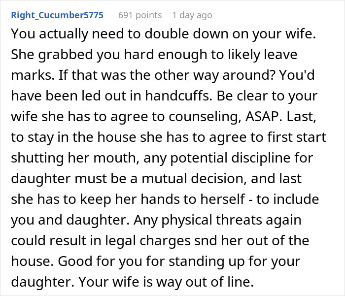 “I Had Enough”: Man Tells Wife It’s Her Own Fault Daughter Won’t Talk To Her