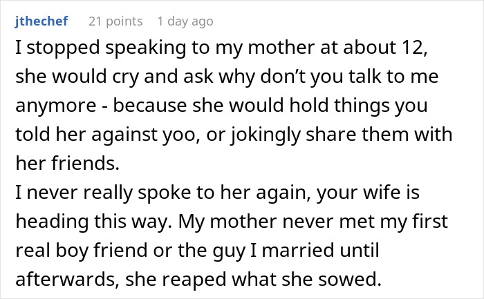 “I Had Enough”: Man Tells Wife It’s Her Own Fault Daughter Won’t Talk To Her