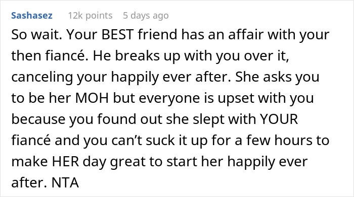 Maid Of Honor Finds Out Why Her Boyfriend Broke Up With Her, Walks Out Of Best Friend&#8217;s Wedding