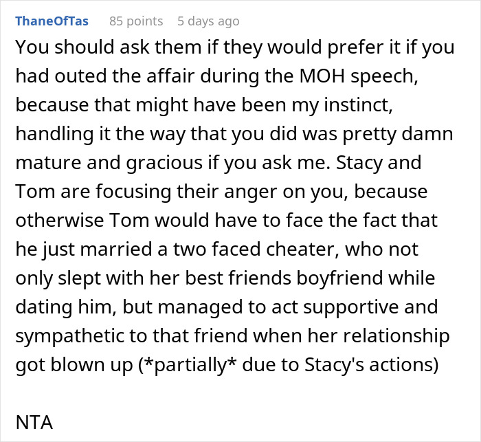Maid Of Honor Finds Out Why Her Boyfriend Broke Up With Her, Walks Out Of Best Friend&#8217;s Wedding