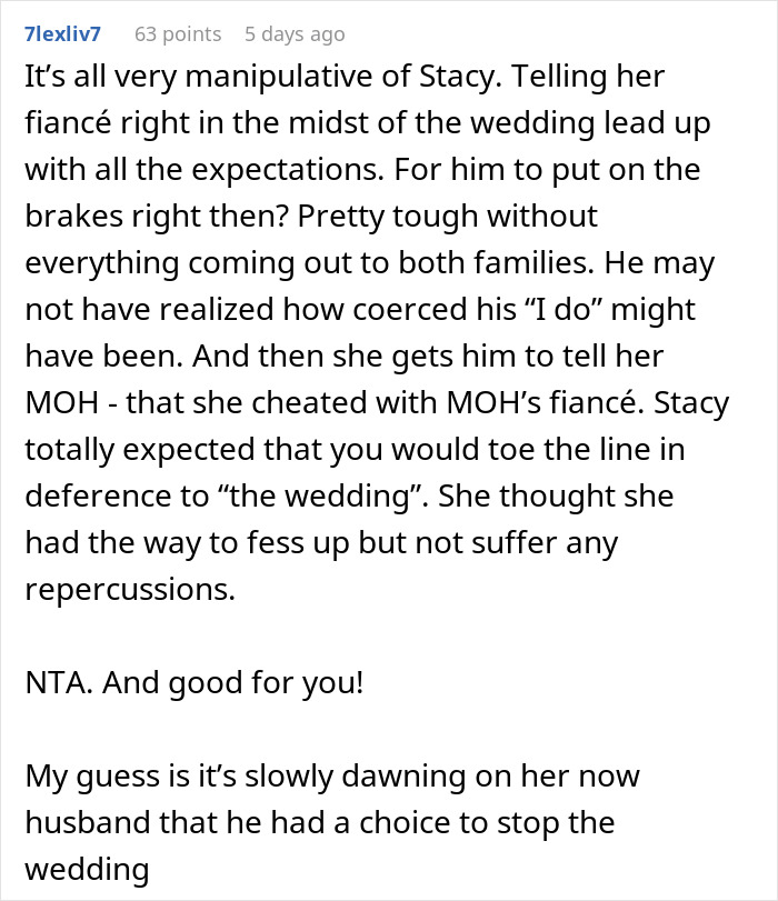 Maid Of Honor Finds Out Why Her Boyfriend Broke Up With Her, Walks Out Of Best Friend&#8217;s Wedding