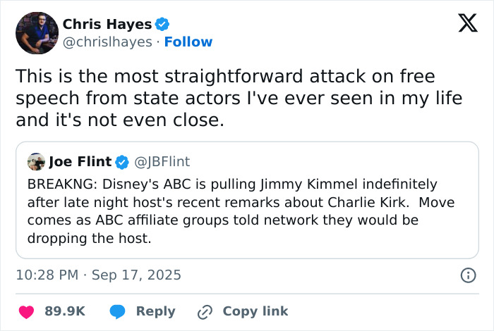 Full Transcript Of What Jimmy Kimmel Said That Got His Show Suspended, As Hollywood Stars React