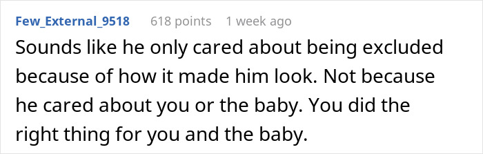 Woman Refuses To Share Any Pregnancy Details With Husband After His Comment, He Misses The Birth