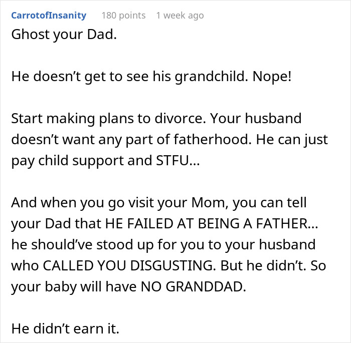 Woman Refuses To Share Any Pregnancy Details With Husband After His Comment, He Misses The Birth