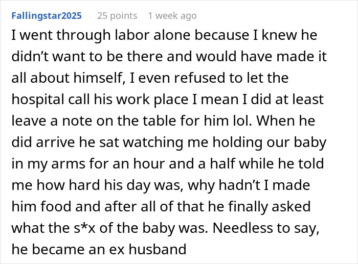 Woman Refuses To Share Any Pregnancy Details With Husband After His Comment, He Misses The Birth