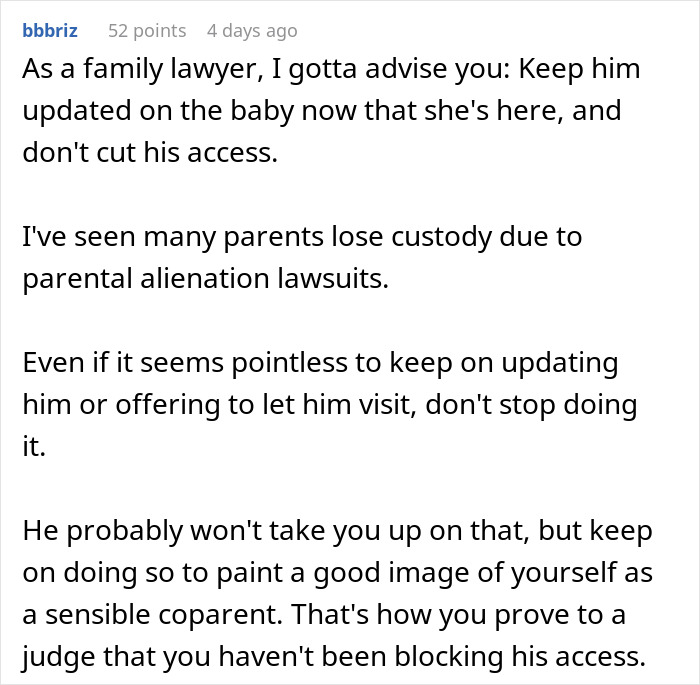 Woman Refuses To Share Any Pregnancy Details With Husband After His Comment, He Misses The Birth