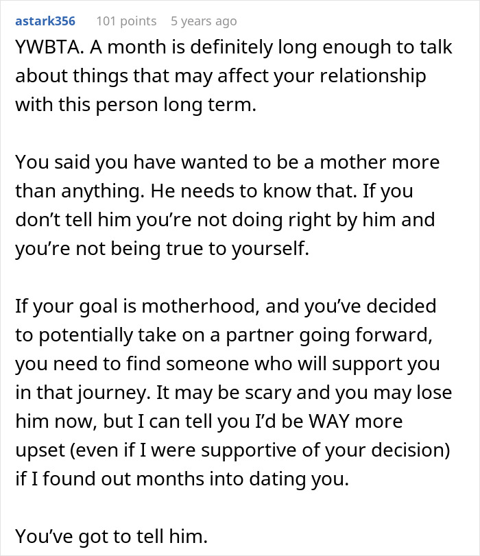 Woman Almost Keeps A Huge Secret From A New Guy She’s Dating, Is Surprised By His Reaction
