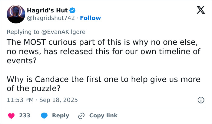 Candace Owens Claims &#8216;Exclusive Photo&#8217; Of Tyler Robinson Hours After Kirk Crime Proves Her Theory