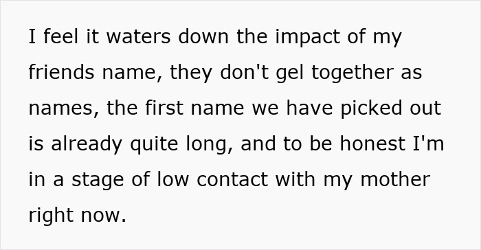 Daughter Resentful Of Toxic Mom For Demanding She Use Her Name As Her Baby’s Middle Name