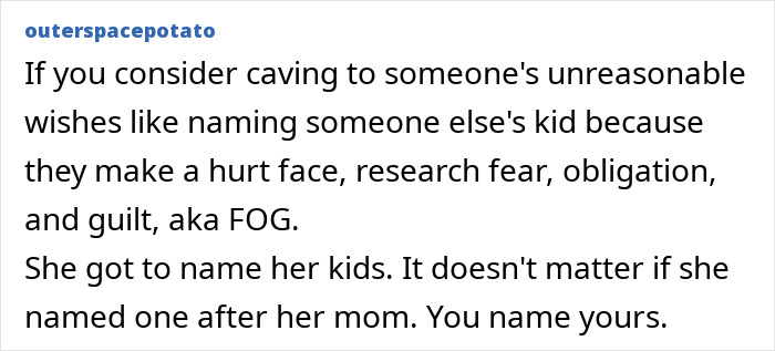 Daughter Resentful Of Toxic Mom For Demanding She Use Her Name As Her Baby’s Middle Name
