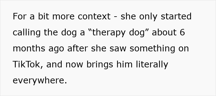 SIL Thinks Her “Therapy Dog” Is Welcome Anywhere, Gets Reality Check After It’s Banned From Fam BBQ