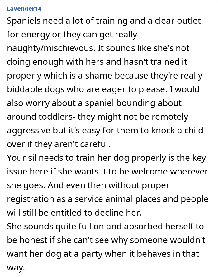 SIL Thinks Her “Therapy Dog” Is Welcome Anywhere, Gets Reality Check After It’s Banned From Fam BBQ