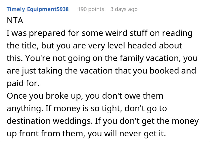 Ex-BF And His Family Demand Woman Skip Trip To Hawaii She Paid For, She Has Other Plans