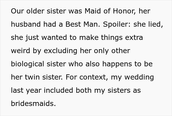 Lady Has Always Been The Family Scapegoat, Ends Up Exposing Parents’ Favoritism At Twin Sis’ Wedding