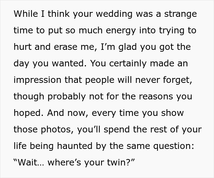 Lady Has Always Been The Family Scapegoat, Ends Up Exposing Parents’ Favoritism At Twin Sis’ Wedding