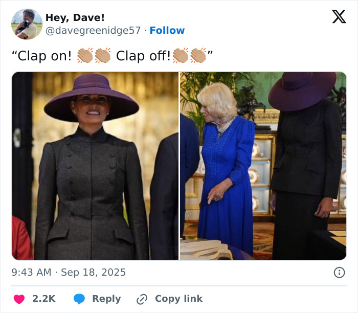 &#8220;How Many Royals Does It Take To Change A Light Bulb?&#8221;: Melania Trump&#8217;s UK Look Brutally Roasted