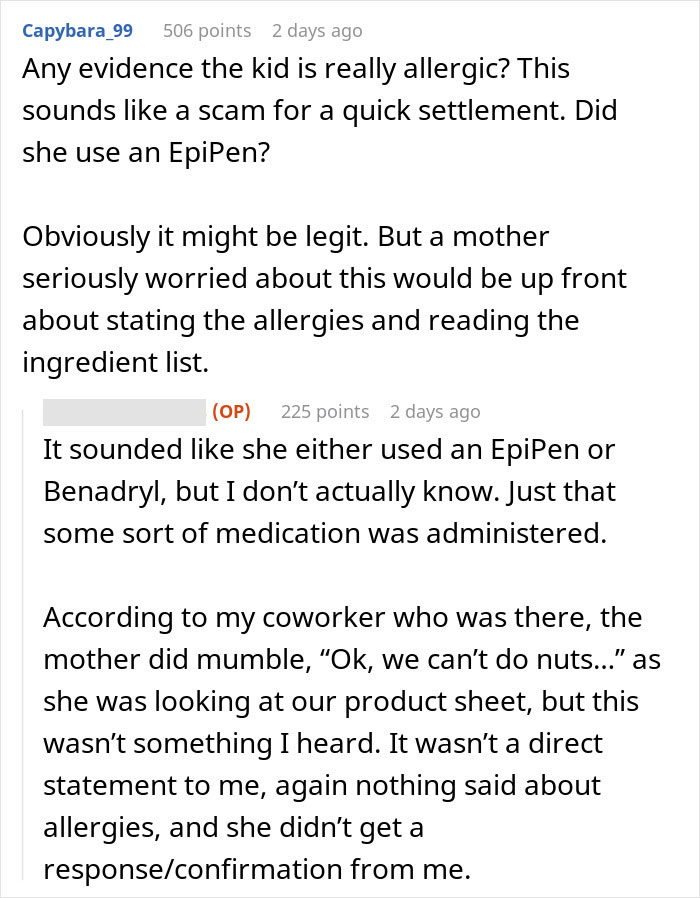 Mom Threatens To Sue Food Stall After They Give Her Child A Sample That Contains Nuts