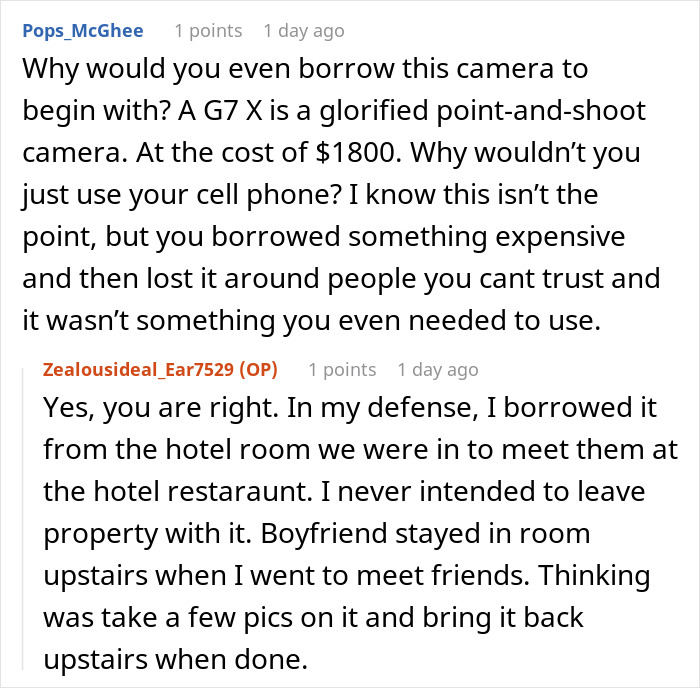 Man Catches A Friend Stealing His BF’s Camera, Confronts Her Only To Discover Her True Colors