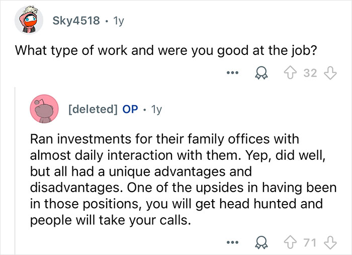 22 Questions People Had For This Person Who Worked With 3 Different Billionaire Families