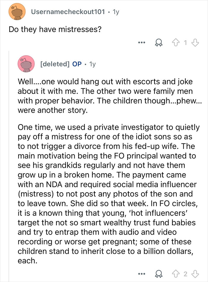 22 Questions People Had For This Person Who Worked With 3 Different Billionaire Families
