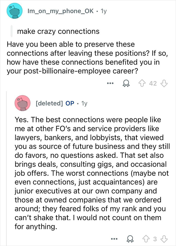 22 Questions People Had For This Person Who Worked With 3 Different Billionaire Families