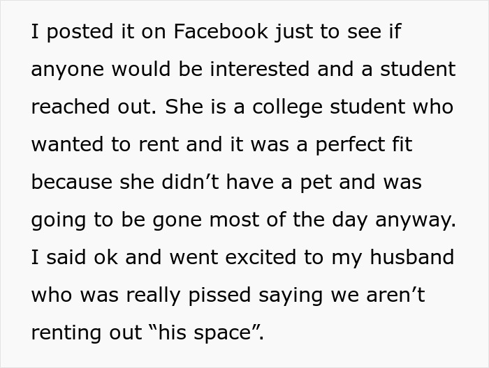 Woman Rents Out Husband’s “Man Cave” After He Refuses To Work Or Help Out