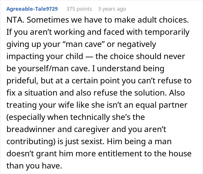 Woman Rents Out Husband’s “Man Cave” After He Refuses To Work Or Help Out