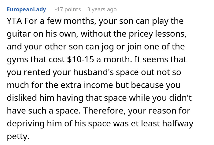 Woman Rents Out Husband’s “Man Cave” After He Refuses To Work Or Help Out