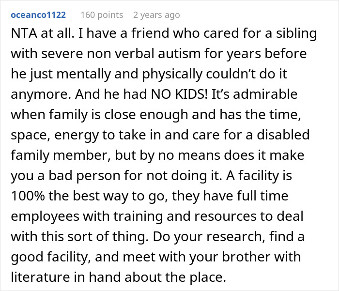 Woman Refuses To House Special-Needs Sibling After Losing Parents, Chooses A Controversial Solution